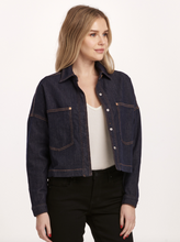 Cropped Gina Dark Denim Jacket