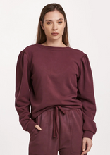 Raya Scoop Back Sweatshirt Plum Berry