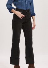 Holly Black High Rise Cuffed Jean