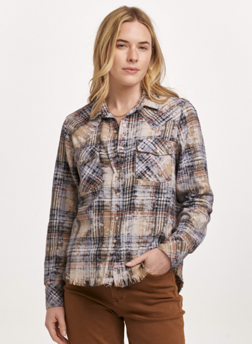 Star Button Down Top