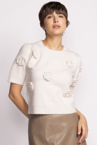 Roslyn Floral Applique Sweater