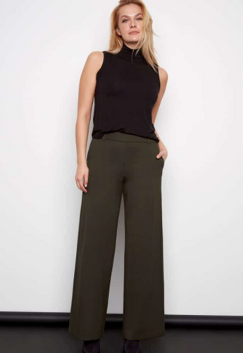 Wide Leg Pant in Fern