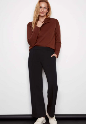 Black Wide Leg Malibu Pant