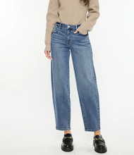 High Rise Barrel Fit Jeans