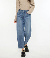 High Rise Barrel Fit Jeans