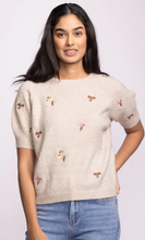 Alva Sweater in Beige with Embroidery