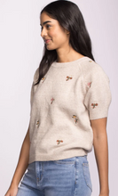 Alva Sweater in Beige with Embroidery