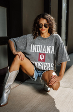 Officially Licensed Indiana University Mini Rhinestone Short Sleeve Classic Tee