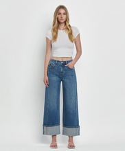 Super High Rise Cuffed Baggy Wide Jeans