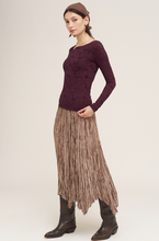 Floral Lace Boat Neck Top