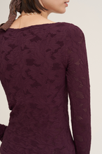 Floral Lace Boat Neck Top