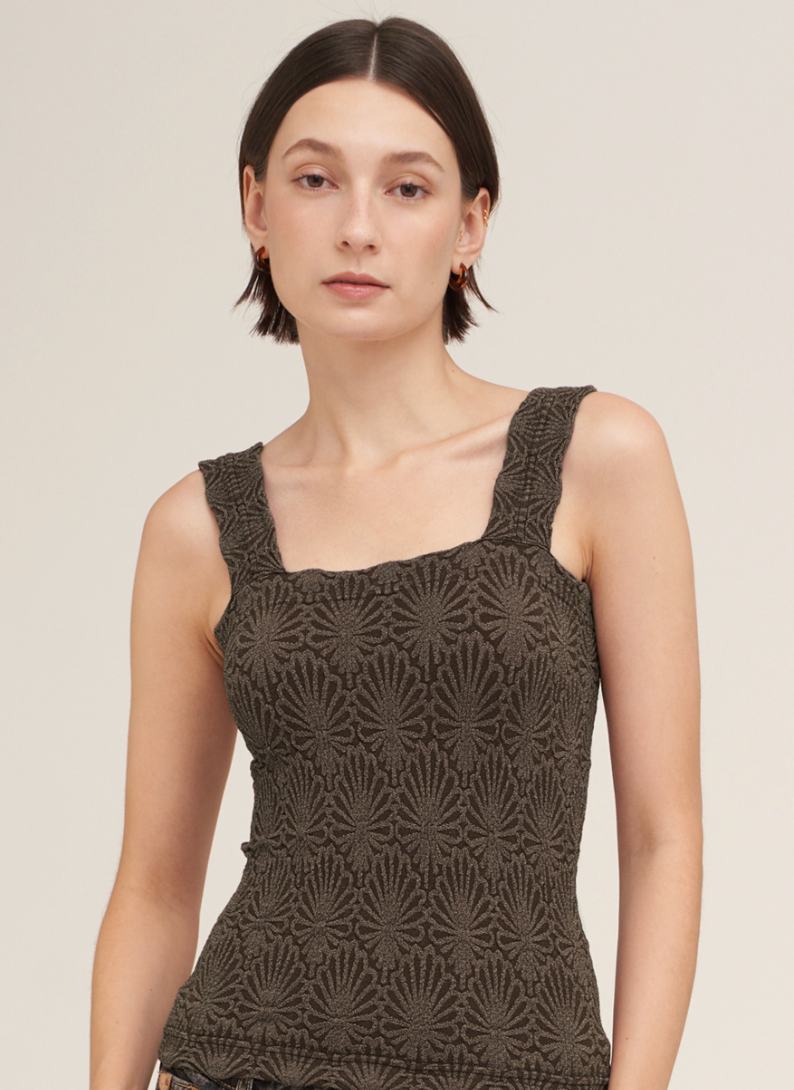 Lace Textured Square Top