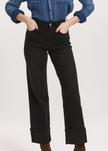 Holly Black High Rise Cuffed Jean