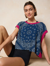 Cut it Out Indigo Bandana Cotton Tee