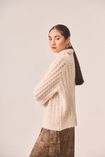 Openwork High Neck Sweater