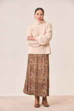 Openwork High Neck Sweater