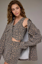 Cheetah Print Oversized Shacket