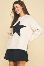 Star Knit Oversized Sweater