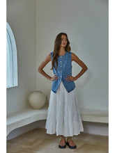 Denim Sleeveless Vest Top