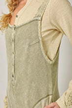 Washed Thermal Jumpsuit in Washed Sage