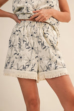 Embroidered Tank and Short Set with Tassel