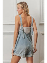 Vintage Washed Denim Shortalls