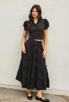 Bow Maxi Skirt