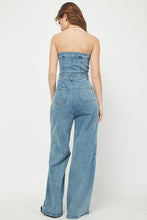 Wide Leg Denim Jumpsuit