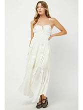Cream Handkerchief Maxi Dress
