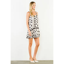 Abstract Tank Bubble Hem Dress