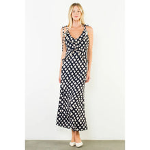 Tie Strap Geometric Pattern Dress