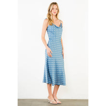 Tie Straps Polka Dot Midi Dress
