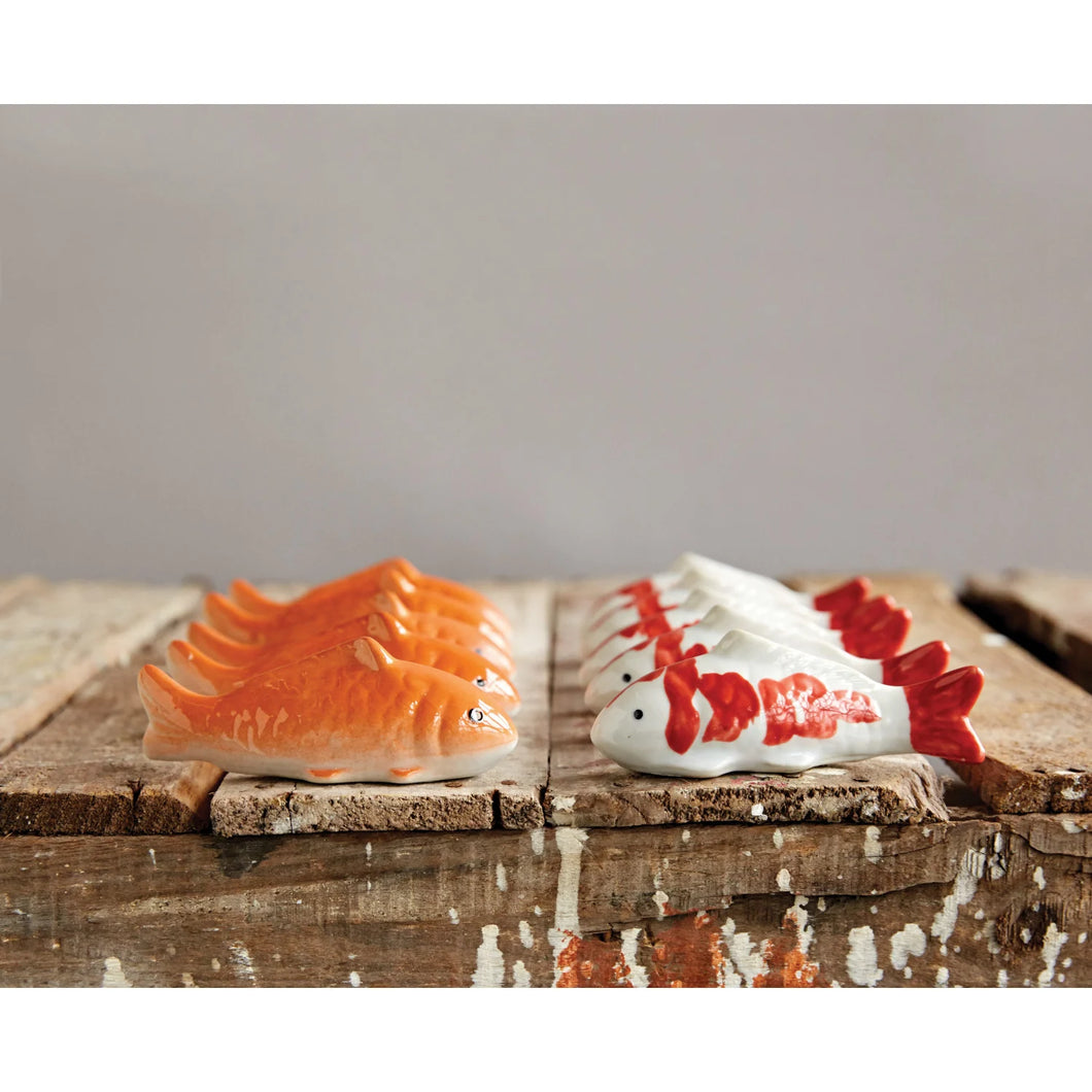 Floating Stoneware Koi Fish