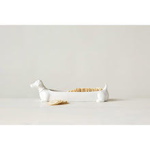 Ceramic Dachshund Cracker Dish