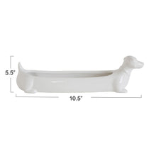 Ceramic Dachshund Cracker Dish