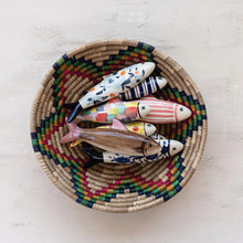 Hand-Painted Stoneware Fish Wall Decor