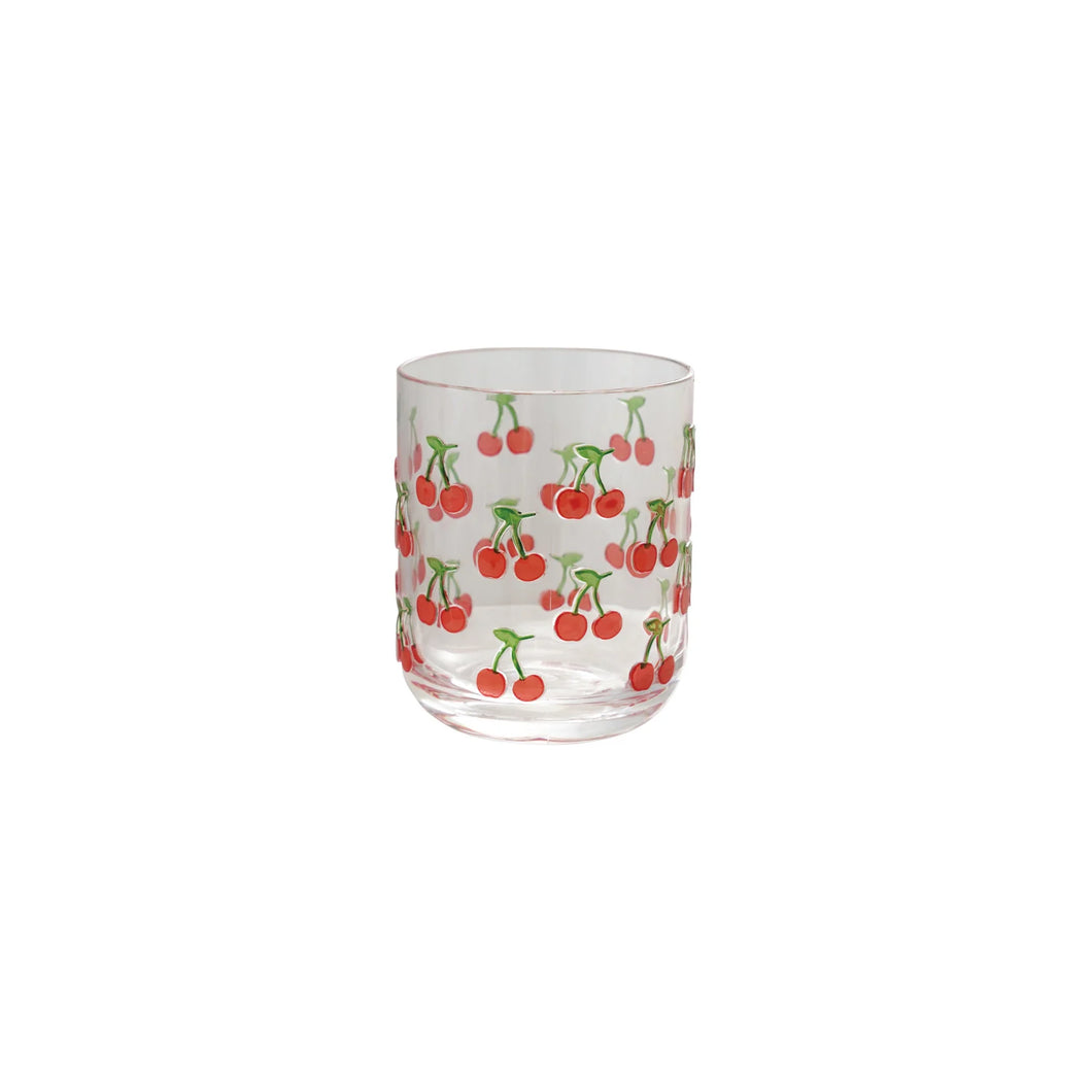 14oz Acrylic Drinking Glass with Cherries