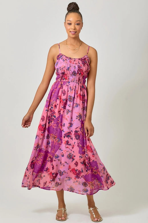 grape chiffon dress Azazie Clarisa