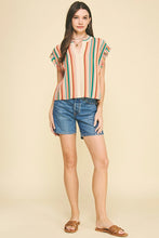 Color Block V-Neck Sweater Top