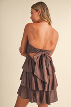 STRAPLESS BABYDOLL RUFFLE LAYERED ROMPER