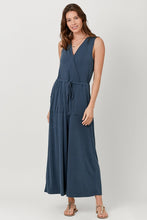 Model Ribbed Surplice Jumpsuit