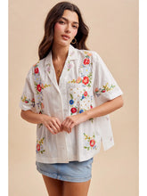 Embroidered Buttondown Blouse