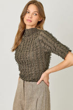 Lettuce Edge Textured Knit Top