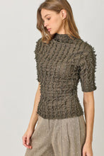 Lettuce Edge Textured Knit Top