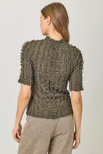 Lettuce Edge Textured Knit Top
