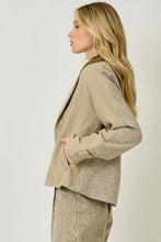 MIxed Media Jacket in Almond Mix