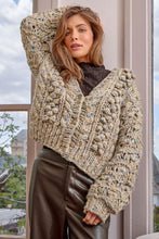 Flecked Chunky Sweater Cardigan