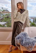 Flecked Chunky Sweater Cardigan