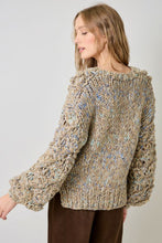 Flecked Chunky Sweater Cardigan