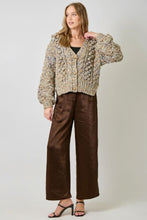 Flecked Chunky Sweater Cardigan